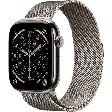 Apple Watch S11 Cellular 42mm Natural Titanium Case with Natural Milanese Loop