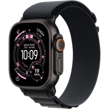 Apple Watch Ultra 3 Cellular 49mm Black Titanium Case with Black Alpine Loop Medium