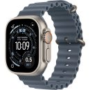   Apple Watch Ultra 3 Cellular 49mm Natural Titanium Case with Anchor Blue Ocean Band