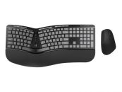   Conceptronic  ORAZIO02US ERGO Wireless Ergonomic Keyboard Combo Black US