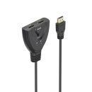Hama 4K 2xHDMI Socket to 1xHDMI Plug Adapter Black