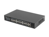   Lanberg 24X 100MB POE+/2X COMBO RACK 19" GIGABIT ETHERNET 360W V2