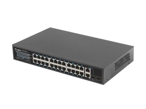 Lanberg 24X 100MB POE+/2X COMBO RACK 19" GIGABIT ETHERNET 360W V2