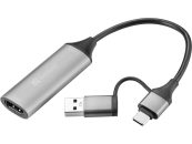 Sandberg HDMI Capture Link to USB-C/A Grey