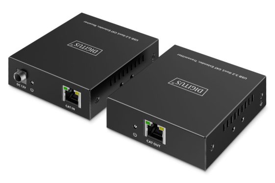Digitus USB3.2 Gen1 CAT Extender 5Gbps 4ports: 3x USB-A / 1x USB-C 100m