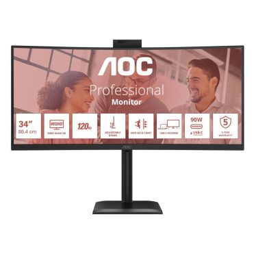 AOC 34" CU34E4CW LED Curved
