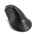   Port Designs Ergo Auditor Ergonomic Wireless Bluetooth Rechargeable Mouse Black