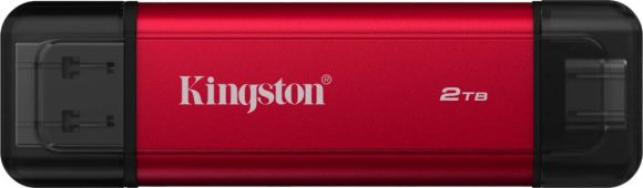 Kingston 2TB USB3.2 Dual Portable SSD Red