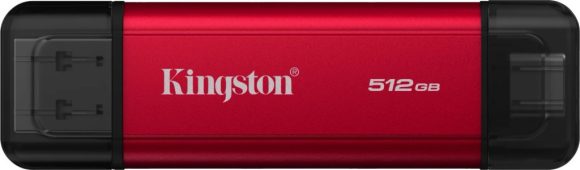 Kingston 512GB USB3.2 Dual Portable SSD Red