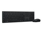   Lenovo Professional Wireless Rechargeable Combo Keyboard and Mouse Black HU