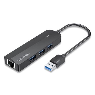 Vention USB3.0 Hub + Gigabit Ethernet adapter Grey