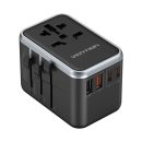 Vention 4-Port USB GaN Universal Travel Adapter Black