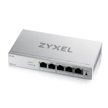 ZyXEL GS1200-5HPV3 5port Gigabit LAN (68W) PoE web menedzselhető asztali switch