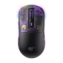  HAVIT Gamenote MS969WB x VKS Gaming Wireless Bluetooth Mouse Black/Purple