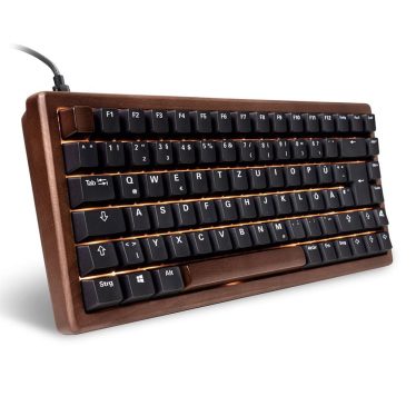 Sharkoon Skiller SGK50 S3 Wood PBT Gaming Keyboard Brown/Black UK