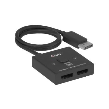 Club3D DisplayPort 2-in-1 Bi-directional Switch 8K