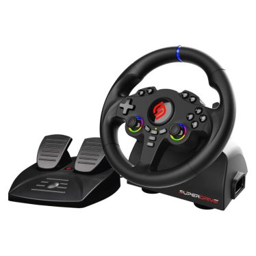 Subsonic Superdrive 220 RS-5 Steering Wheel Black Subsonic Superdrive 220 RS-5 Steering Wheel Black