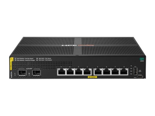 HP Aruba CX 6000 8-Port PoE Switch Black