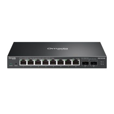 TP-Link ES206XPP-M2 Omada 8-Port 2.5G BASE-T Easy Managed Switch with 2 10GE SFP+ Slots