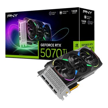 PNY GeForce RTX5070TI 16GB GDDR7 Gaming Triple Fan ARGB