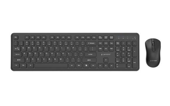 Gembird KBS-WPS-01 Slim Pro Business Wireless Keyboard Combo Black US Gembird KBS-WPS-01 Slim Pro Business Wireless Keyboard Combo Black US