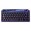   Aula AMG65 Purple LightFeather RGB Gaming Wireless Bluetooth Mechanical Keyboard Cyber Star Nights US