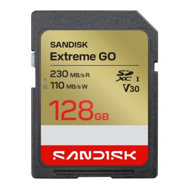 Sandisk 128GB SDXC Extreme GO UHS-I U3 V30 Sandisk 128GB SDXC Extreme GO UHS-I U3 V30