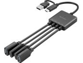 Sandberg USB-C/A to 2A+2C Splitter Black