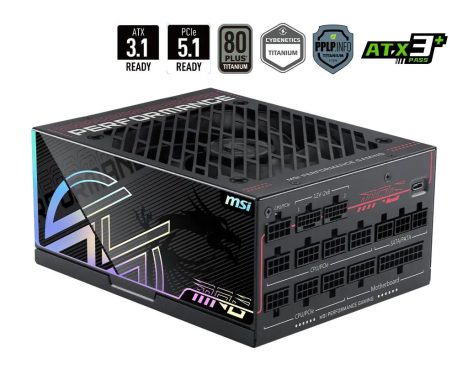 Msi 1600W 80+ Titanium MPG Ai1600TS PCIE5