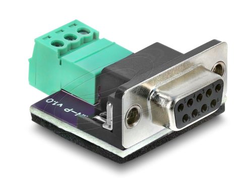 DeLock D-Sub 9 pin female to 3 pin Terminal Block Adapter for CAN / LIN bus