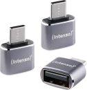 Intenso A480C USB Adapter Grey(3-pack)