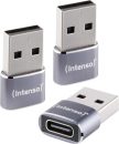 Intenso C480A USB Adapter Gray(3-Pack)
