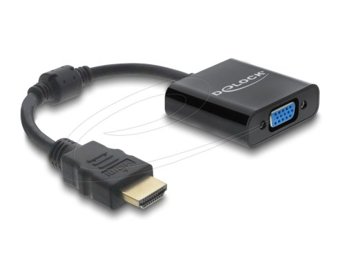 DeLock HDMI to VGA Adapter Black DeLock HDMI to VGA Adapter Black