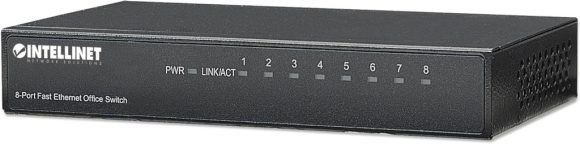 Intellinet 8-Port Switch Black Intellinet 8-Port Switch Black