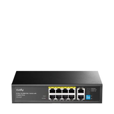 Cudy FS1010P V4.0 8-Port 10/100M PoE+ Switch with 2 Uplink Ports Cudy FS1010P V4.0 8-Port 10/100M PoE+ Switch with 2 Uplink Ports