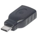 Manhattan USB-C to USB-A Adapter Black