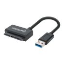 Manhattan SuperSpeed USB 3.0 to SATA Adapter Black