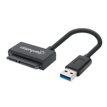 Manhattan SuperSpeed USB 3.0 to SATA Adapter Black Manhattan SuperSpeed USB 3.0 to SATA Adapter Black