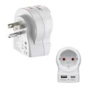 SKROSS USA - EU 30W átalakító utazó adapter White