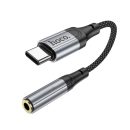 Hoco AUX Type C - Jack 3,5 mm LS36 adapter cable 0,12m Black