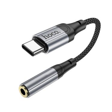 Hoco AUX Type C - Jack 3,5 mm LS36 adapter cable 0,12m Black