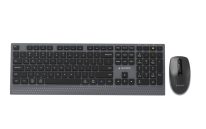   Gembird KBS-WPS-02 Dual-Mode Slim Wireless Bluetooth Keyobard Combo Black US