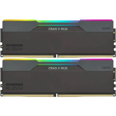 Klevv 32GB DDR5 6400MHz Kit(2x16GB) Cras V RGB Obsidian Black