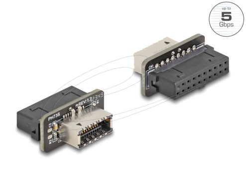 DeLock USB 5 Gbps Adapter Pin Header female to internal Type-E Key A female