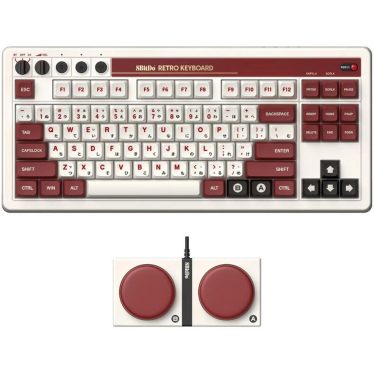 8BitDo Retro 87 Mechanical Wireless Bluetooth Keyboard Fami Edition US 8BitDo Retro 87 Mechanical Wireless Bluetooth Keyboard Fami Edition US