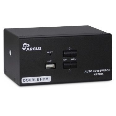Inter-Tech AS-22HA - 2-Port DUAL-HDMI KVM