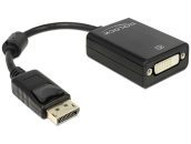   DeLock Displayport 1.1 male > DVI-I (Dual Link) (24+5) female Passive Adapter Black