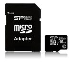   Silicon Power 16GB microSDHC Elite Class 10 UHS-I + adapterrel