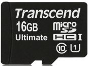  Transcend 16GB microSDHC Class10 UHS-1 MLC 600X adapter nélkül