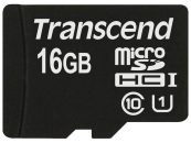 Transcend 16GB microSDHC Class10 UHS-I adapter nélkül